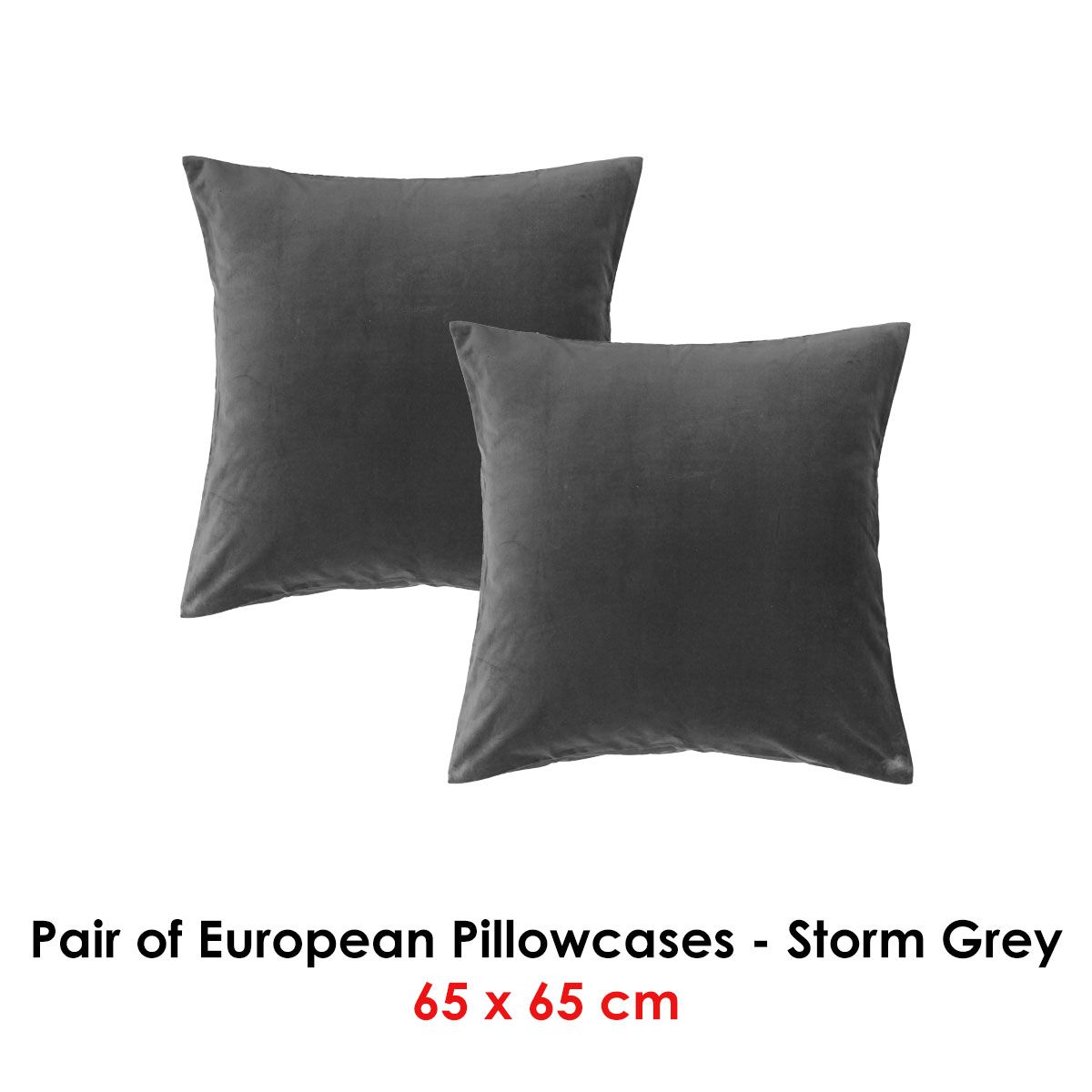 Black velvet clearance european pillowcases