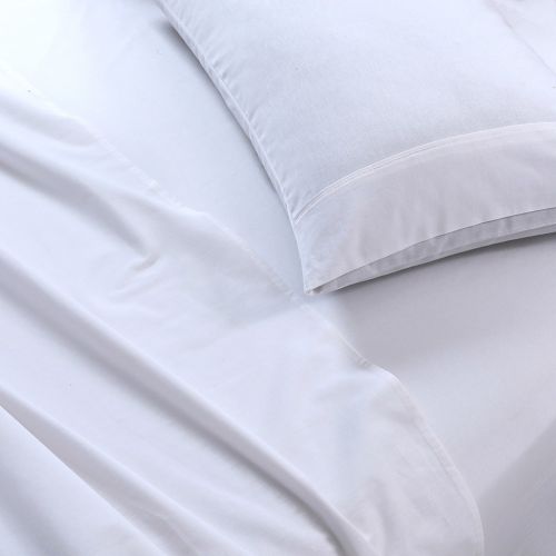 Elan Linen 100% Egyptian Cotton Vintage Washed 500TC White 50cm Deep ...